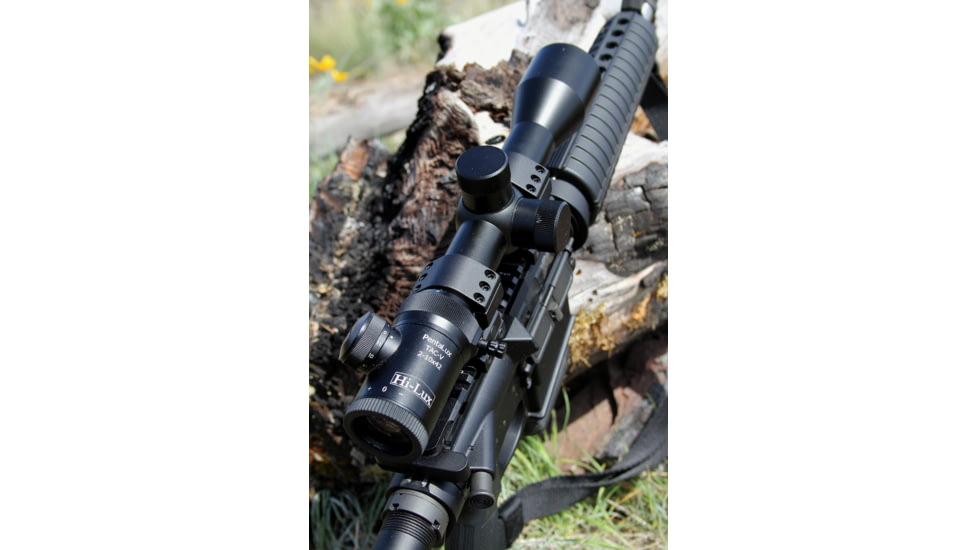 Hi-Lux PentaLux TAC-V SFP 2-10x42 Rifle Scope w/ Green Illuminated Ranging Reticle, 30mm Tube, Matte Black, TAC-V SFP210X42