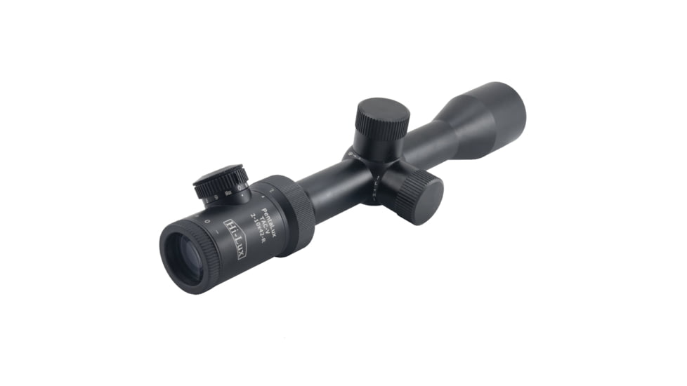 Hi-Lux PentaLux TAC-V SFP 2-10x42 Rifle Scope w/ Red Illuminated Ranging Reticle, 30mm Tube, Matte Black, TAC-V SFP210X42-R