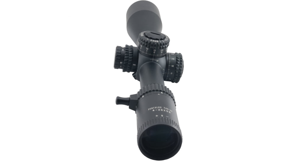 Hi-Lux PentaLux TAC-VF 4-20x50 FFP Rifle Scope, Matte Black w/ Green Illuminated Reticle, Matte Black, Small, TAC-VF420X50