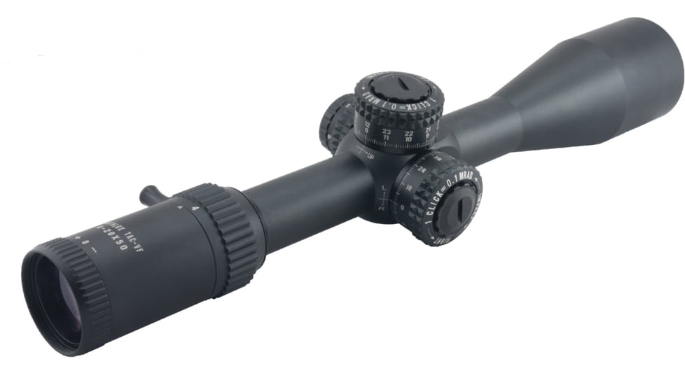 Hi-Lux PentaLux TAC-VF 4-20x50 FFP Rifle Scope, Matte Black w/ Green Illuminated Reticle, Matte Black, Small, TAC-VF420X50
