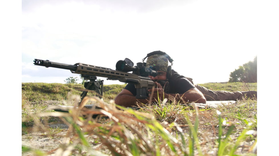 Hi-Lux PentaLux TAC-VF 4-20x50 FFP Rifle Scope, Matte Black w/ Green Illuminated Reticle, Matte Black, Small, TAC-VF420X50