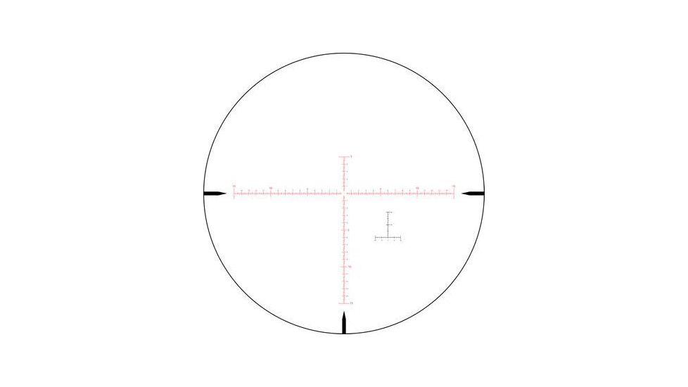 HI-LUX Top-Angle 7-30x 50mm w/ Red Illuminated MOA Ranging Reticle and Framing Scale, Black, Small, TP730X50MOA-R