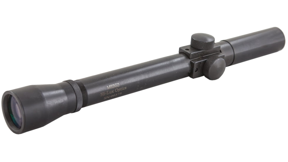Hi-Lux Wm. Malcolm 2.5X M82G2 Rifle Scope with internal E/W Adjustment, Matte Black, Small, M82G2