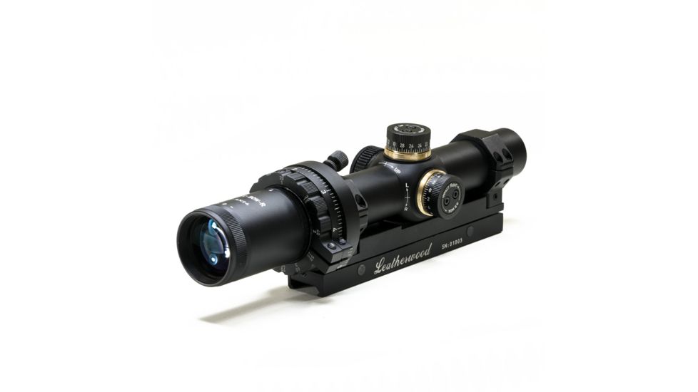 Hi-Lux Optics X-BOW 1-4x24mm Crossbow Scope, 30mm Tube, Rangefinding Reticle, Green Illumination, Matte Black, ART X-BOW