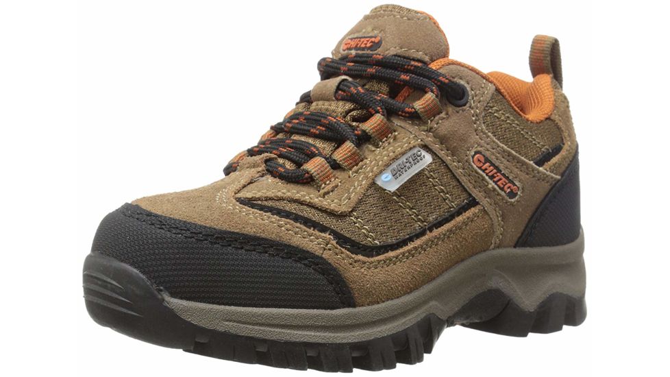Hi-Tec Hillside Low WP Jr Boots - Kids, Brown/Orange, Medium, 3, 31462J-M030