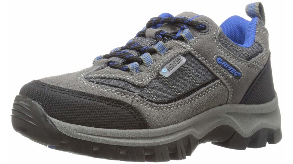 Hi-Tec Hillside Low WP Jr Boots - Kids, Charcoal/Blue/Black, Medium, 7, 31464J-M070