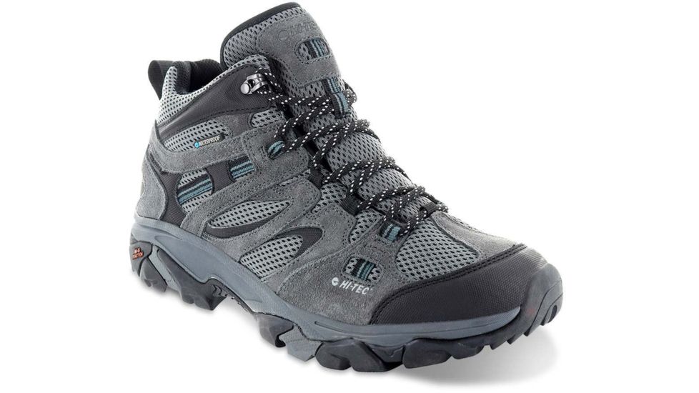 Hi-Tec Ravus Vent Mid WP Wide Hiking Boots - Mens, Charcoal/Cool Grey/Dark Slate, Wide, 8, 53115W-W080