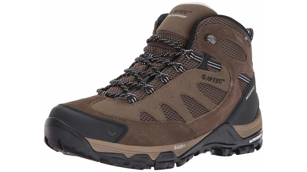 Hi-Tec Riverstone Ultra Mid WP Hiking Boots - Mens, Smokey Brown/Olive/Snow, Medium, 7, 52209-M070