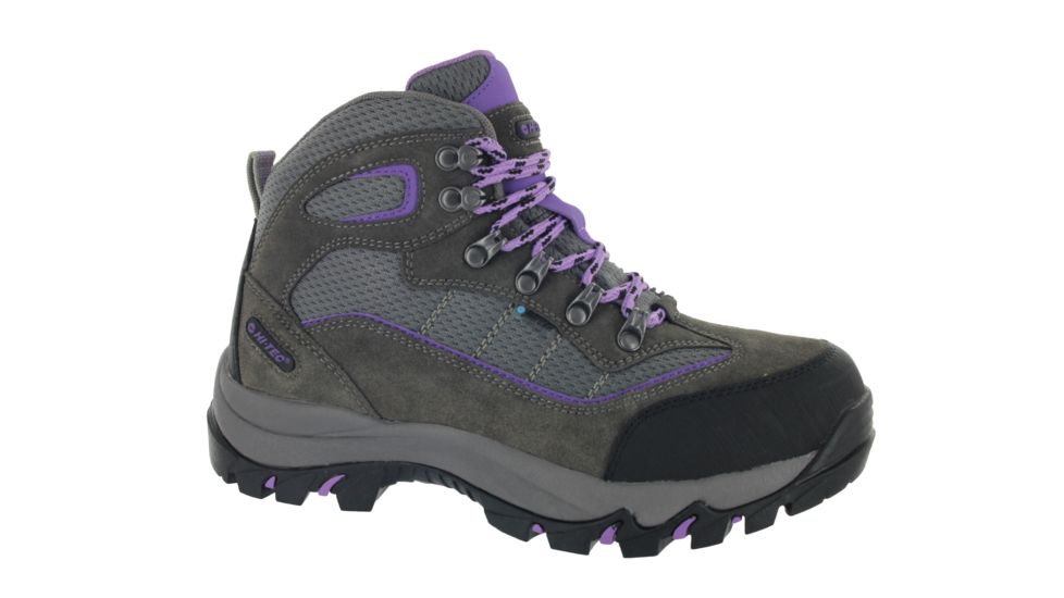 Hi-Tec Skamania Mid Waterproof Hiking Boots, Grey/Viola, 6 9022-6