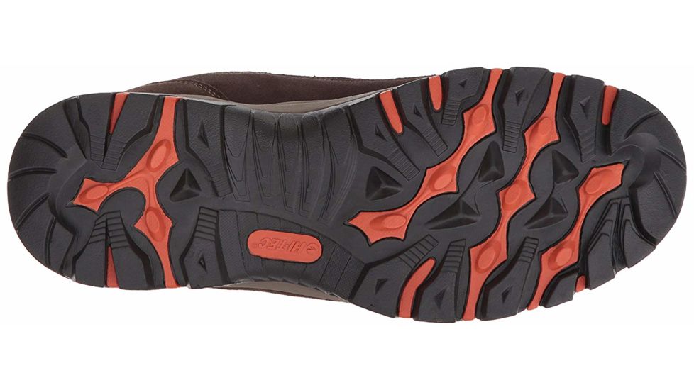Hi-Tec Skamania Mid WP Hiking Boots - Mens, Choc/Dk.Taupe/Orange, Medium, 8, 52122-M080