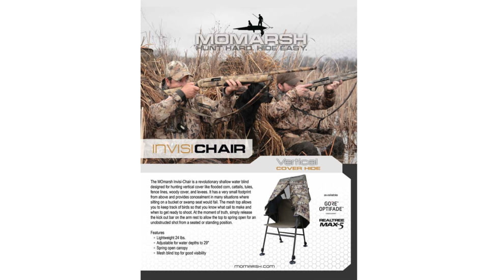 Higdon Outdoors 31518 Invisi-Chair Optifade Marsh Camo