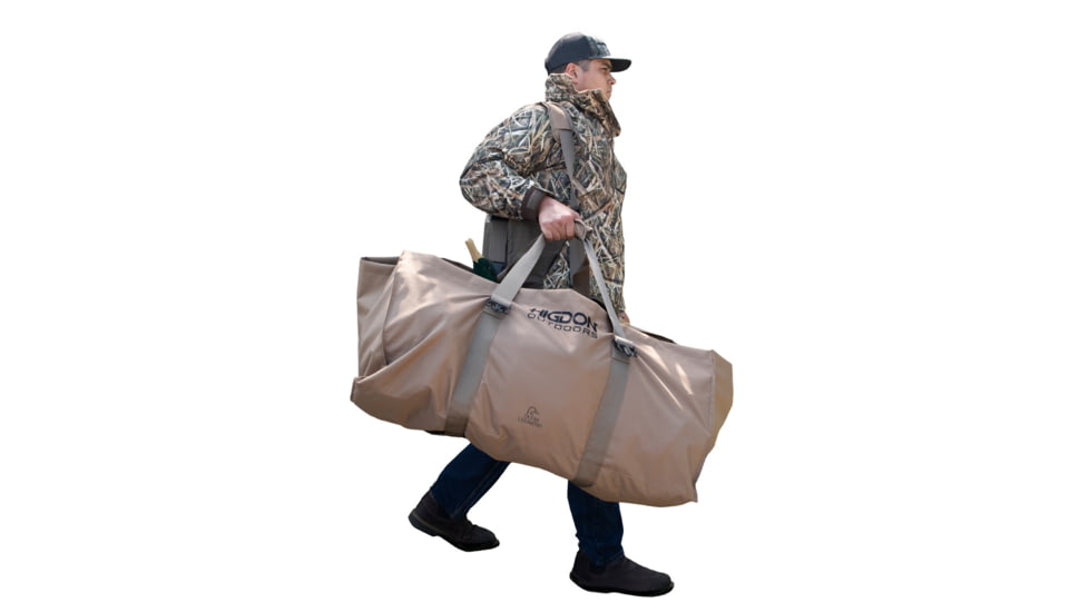 Higdon Outdoors 37124 X-Slot Universal Decoy Bag Tan 600D Polyester