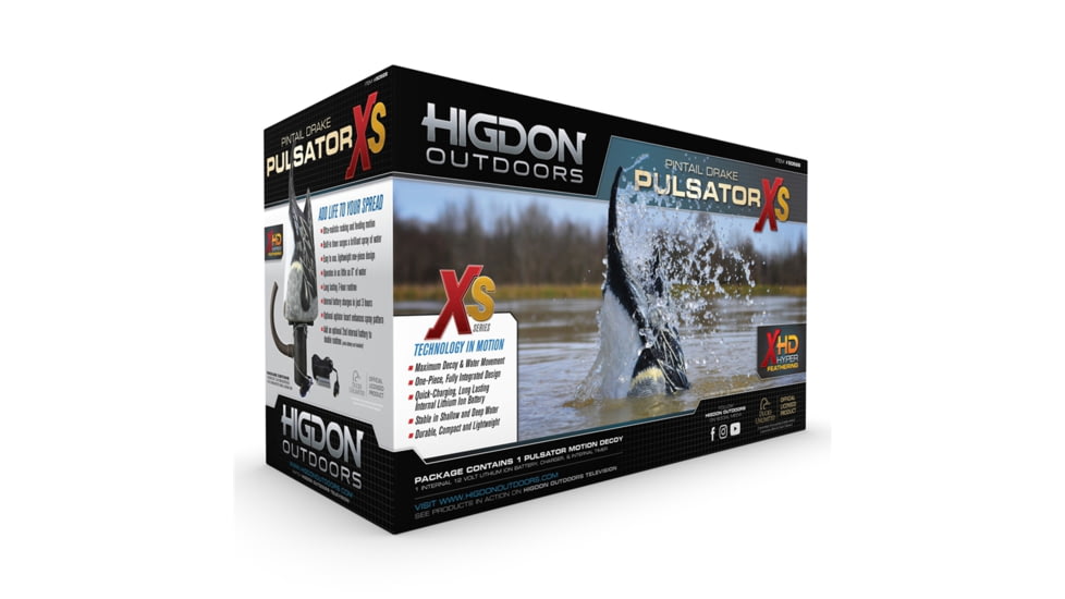 Higdon Outdoors 50534 XS Pulsator Pintail Black/Gray Rechargeable 12V Li-ion Pinta