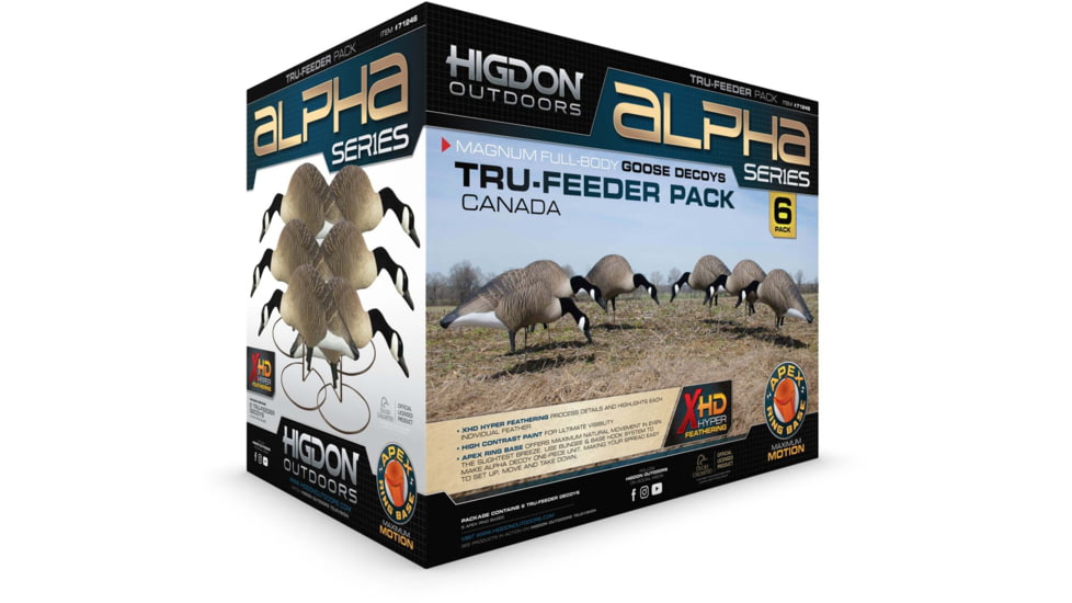 Higdon Outdoors Alpha Magnum Full-Body TruFeeder Pack Decoy, Canada, 71246