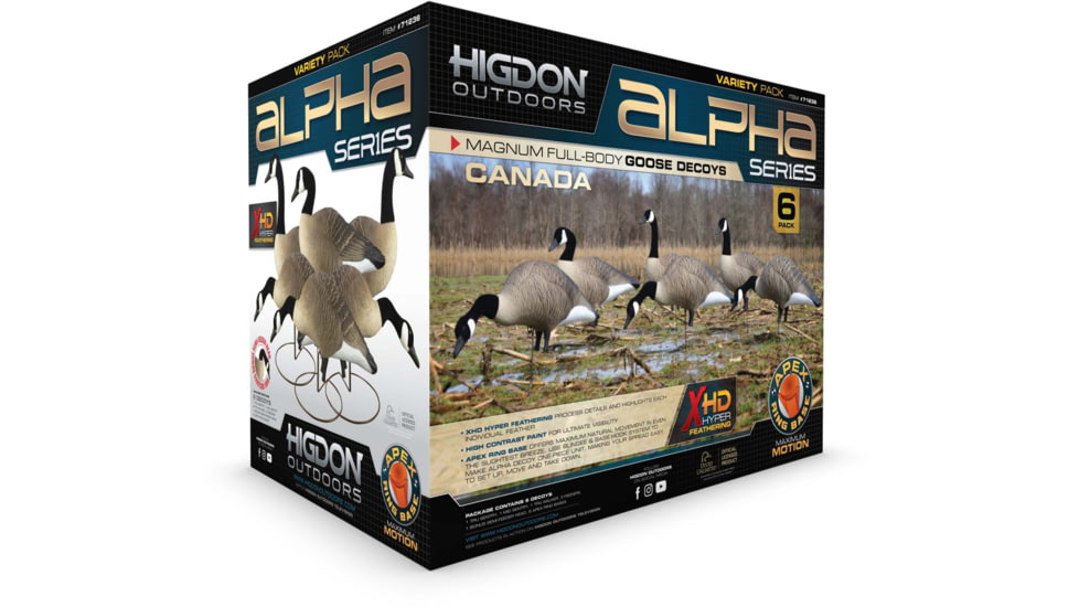 Higdon Outdoors Alpha Magnum Full Body Variety Pack Decoy, Canada, 71236