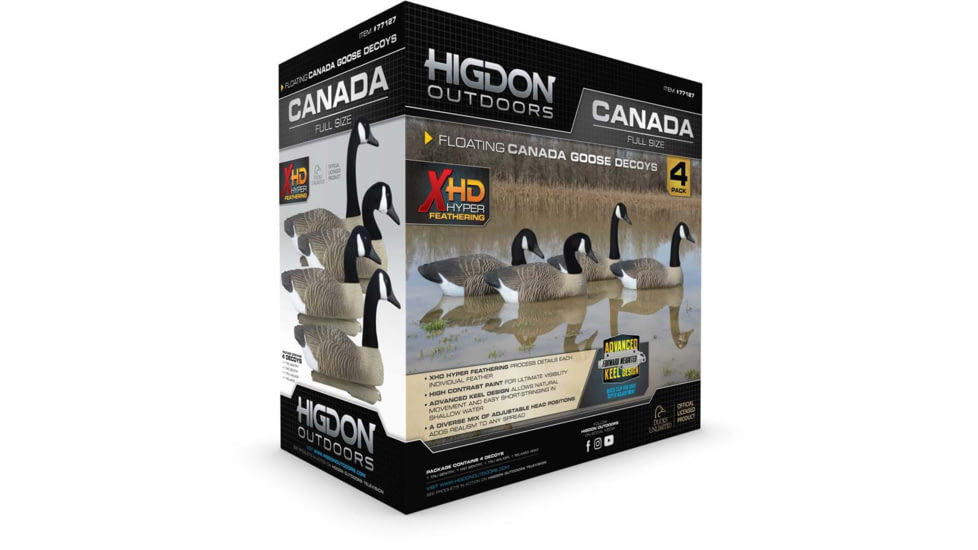 Higdon Outdoors Canada Goose Floaters Decoy, Foam Filled, Fullsize, 77143