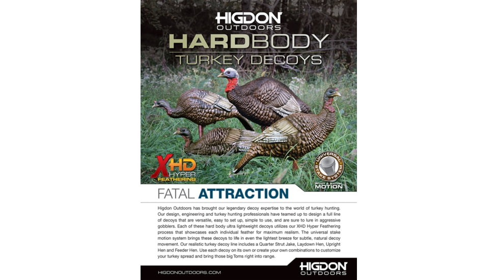 Higdon Outdoors Hard Body Laydown Hen Turkey Decoy, 63133