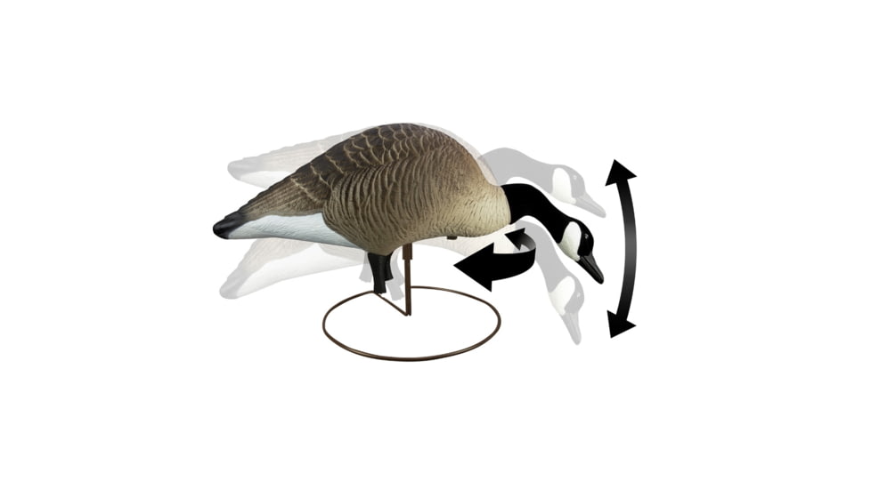 Higdon Outdoors XS TruFeeder Motion Decoy - Alpha Canada Goose w/ Ring Base, 50721