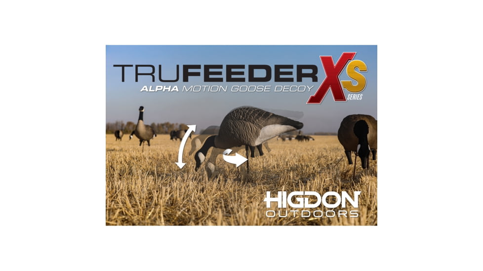 Higdon Outdoors XS TruFeeder Motion Decoy - Alpha Canada Goose w/ Ring Base, 50721