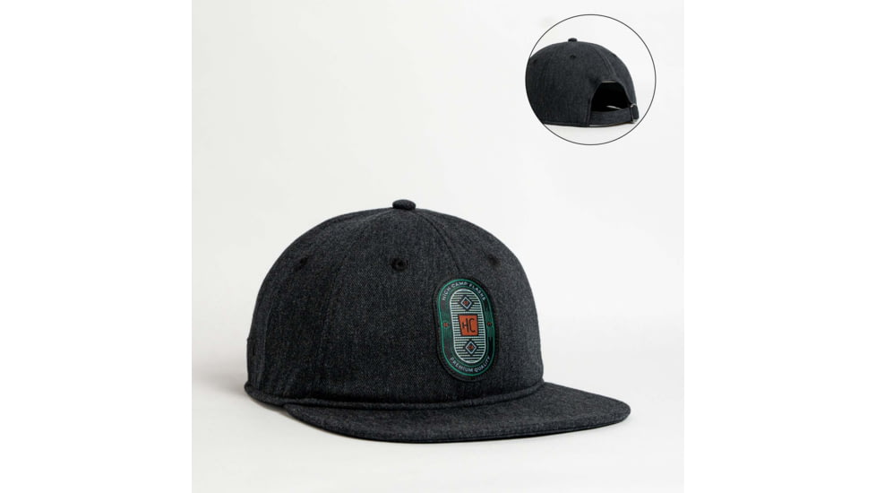 High Camp Flasks High Camp Hat, Low Crown, Charcoal, One Size, HCFHAT-GR