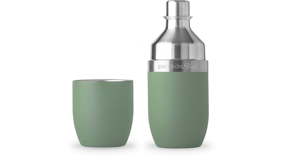 High Camp Flasks Parkside Flask, Cypress, 375ml, 1101B