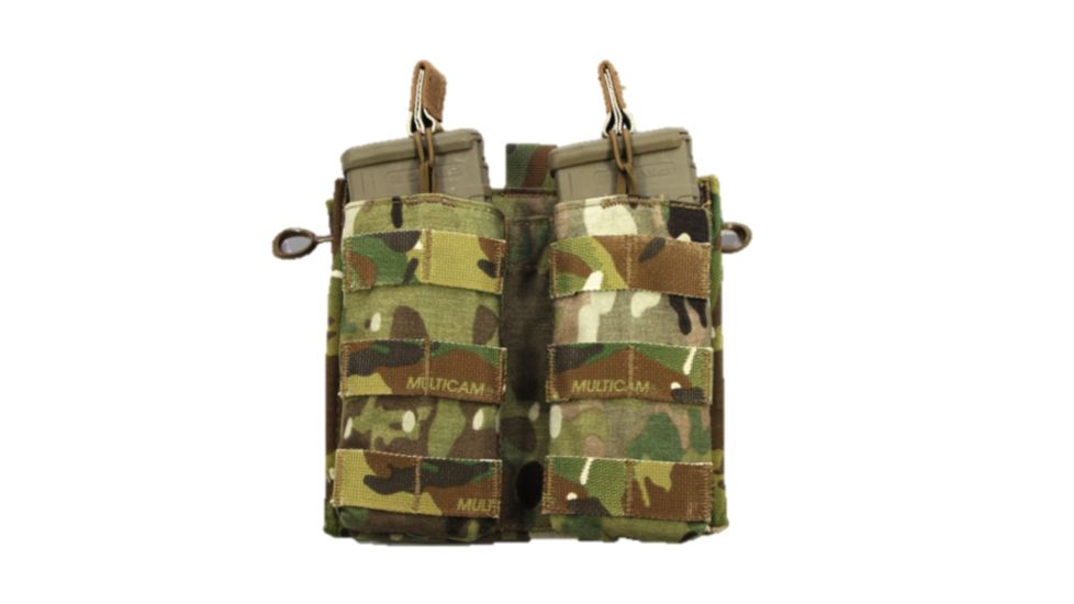 High Ground Gear 5.56 Drop Down Admin Pouch, Double, Holds 2, Multi-Cam, HG-8171-1