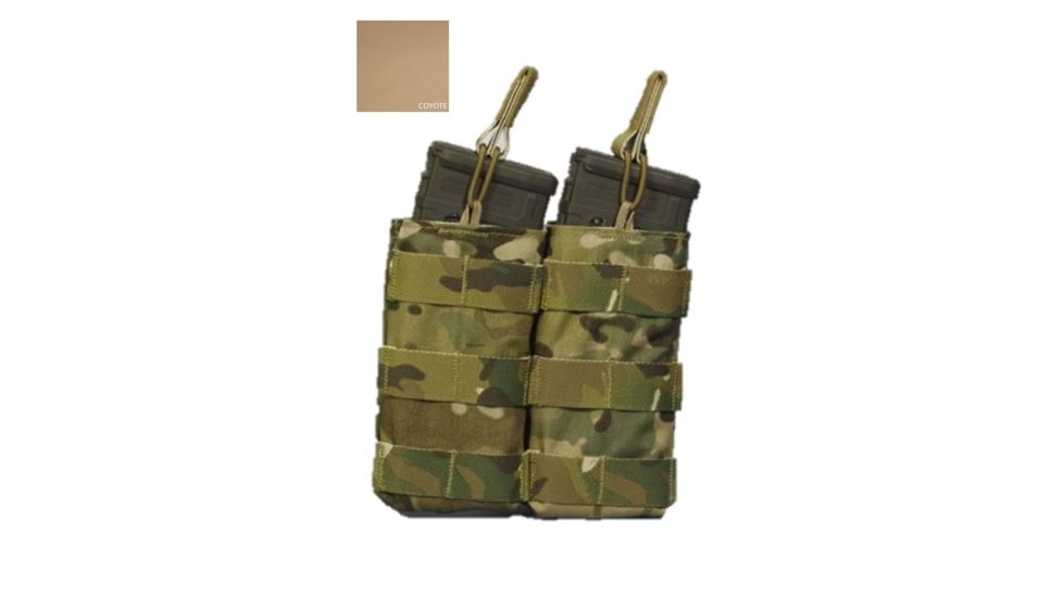 High Ground Gear 5.56 Side-by-Side Mag Pouch, Double, Coyote, HG-7001-4