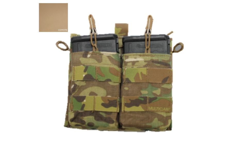 High Ground Gear 7.62 Drop Down Admin Pouch, Holds 2, Coyote, HG-8172-4
