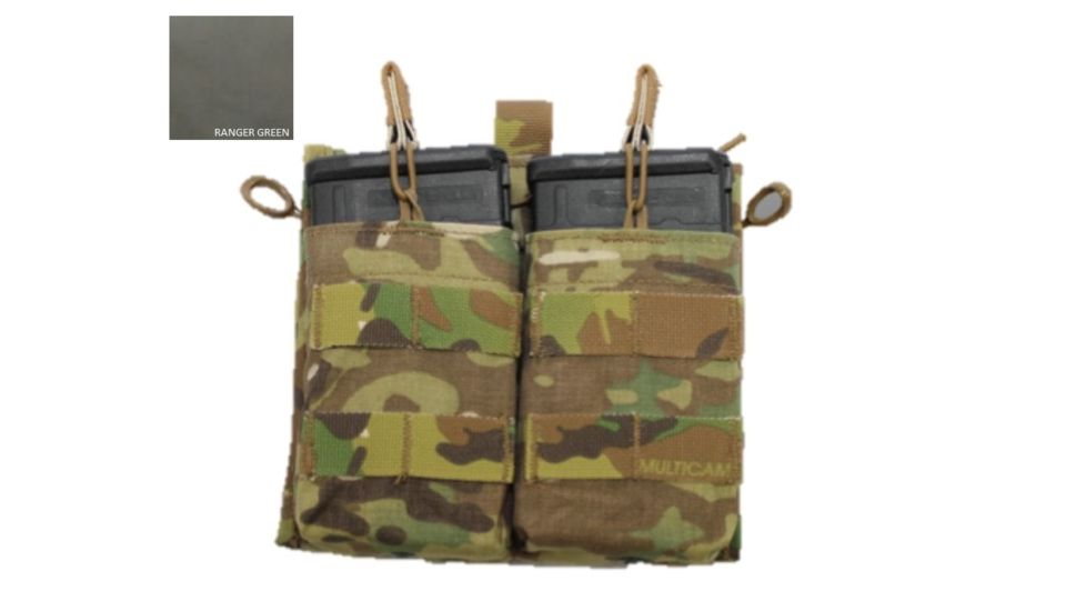 High Ground Gear 7.62 Drop Down Admin Pouch, Holds 2, Ranger Green, HG-8172-5