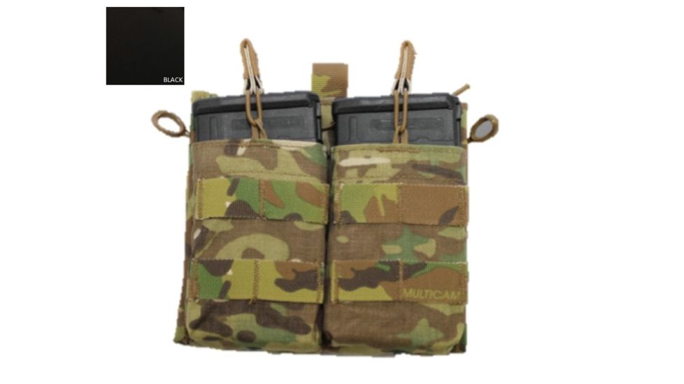 High Ground Gear 7.62 Drop Down Admin Pouch, Holds 2, Black, HG-8172-6