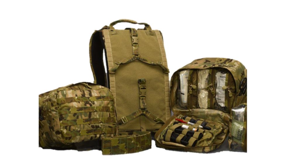 High Ground Gear HG Rigid-Frame, Modular Trauma Pack with LG/XL Waist Belt, Multi-Cam, HG-8316-1