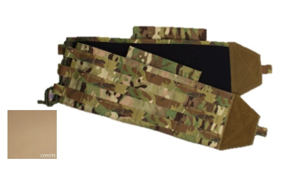 High Ground Gear Padded Cummerbund System w/ Plate Pouches, Coyote, ONE SIZE, HG-8408-14-4
