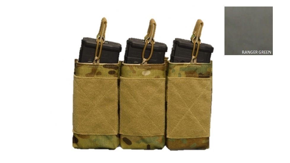 High Ground Gear Triple 5.56 Insert, Holds 3, Ranger Green, HG-7012-5