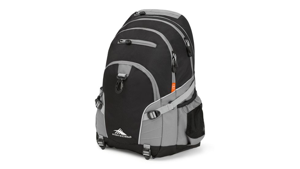 High Sierra Loop Backpack, Black/Charcoal, 19inx 13.5inx 8.5in, 53646-1053