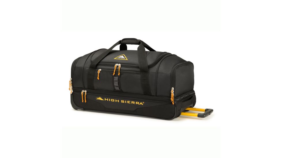 High Sierra Pathway Series 28 In Drop-Bottom Duffel, Black/Gold, 28inx 13inx 14in, 112500-2693