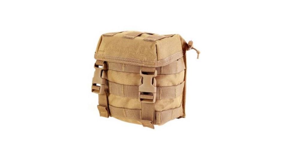 High Speed Gear HSGI Canteen 2QT Carrier Pouch, Molle/Pals, Coyote Brown, 12CP00CB