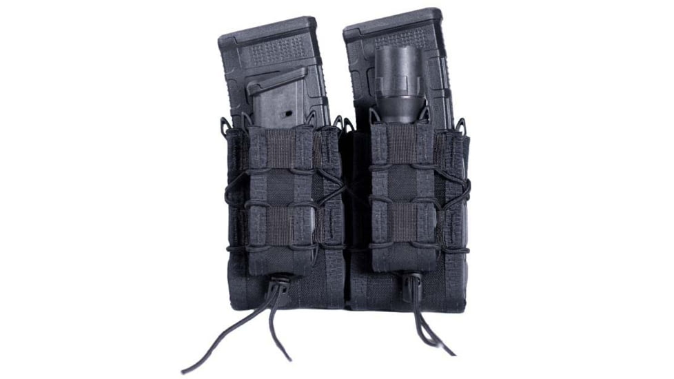 High Speed Gear Double Double Decker Taco Pistol Magazine Pouch, Black, 11DD02BK