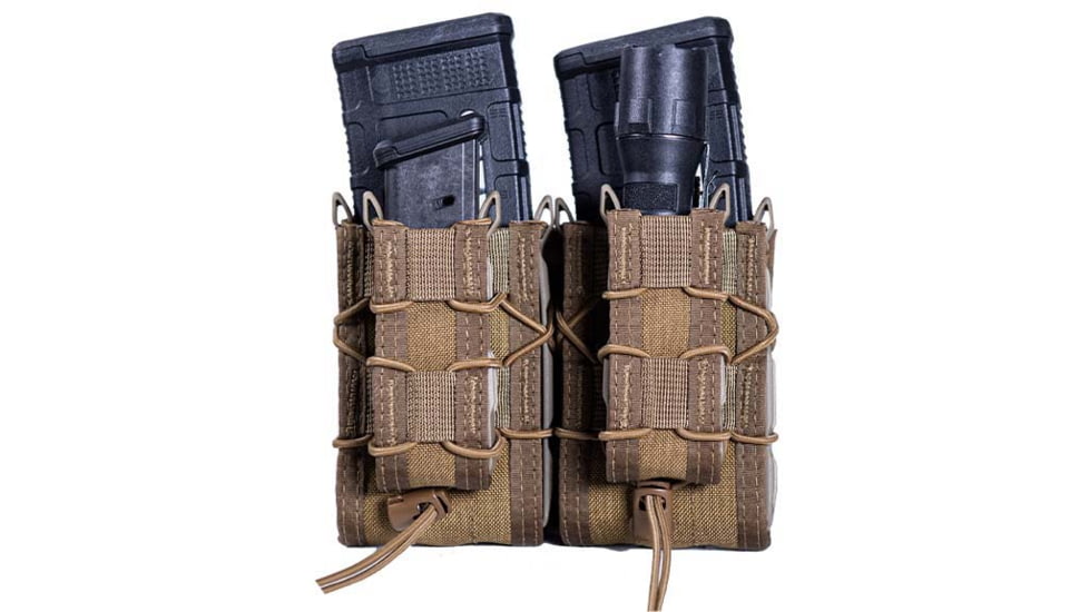 High Speed Gear Double Double Decker Taco Pistol Magazine Pouch, Coyote Brown, 11DD02CB