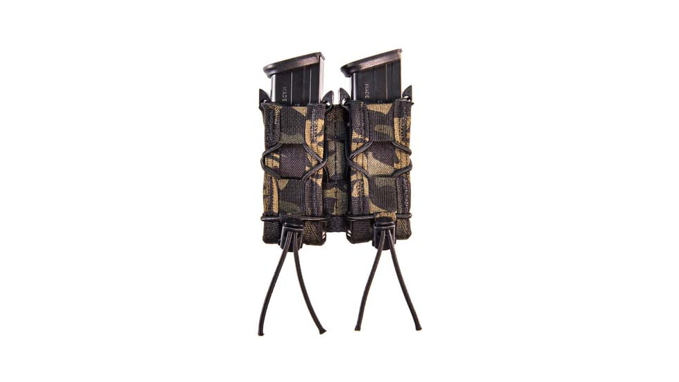 High Speed Gear HSGI Double Pistol Taco MOLLE Pouch, MultiCam Black, 11PT02MB