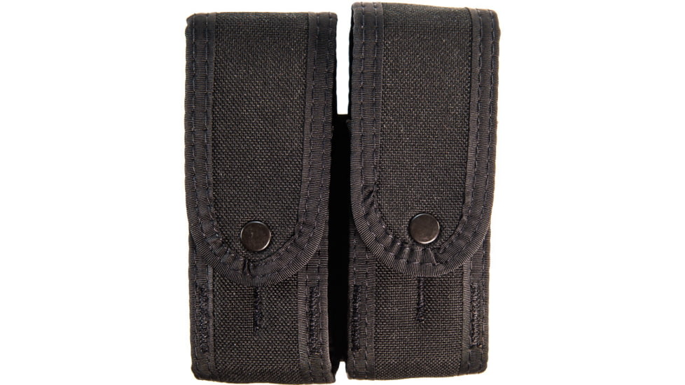 High Speed Gear Duty Double Pistol TACO-Covered Plus Adaptable Belt Mount ABM Pouch, Black, 41PX12BK