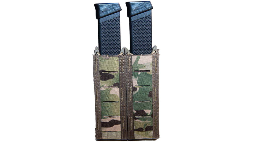 High Speed Gear Duty Double Taco Pistol Magazine Pouch - Extended, MultiCam, 41EX02MC