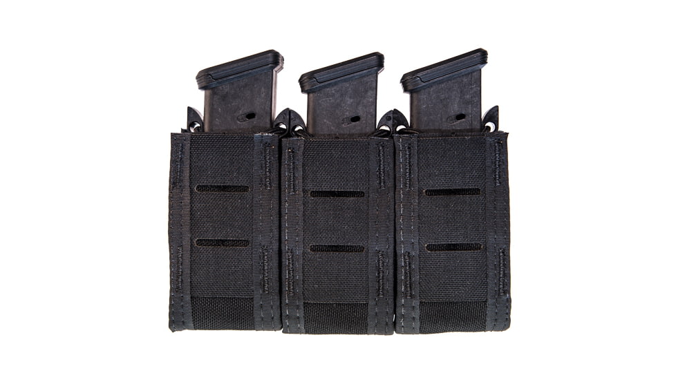 High Speed Gear Duty Triple Pistol Taco U-Mount Pouch, Black, 41PT03BK