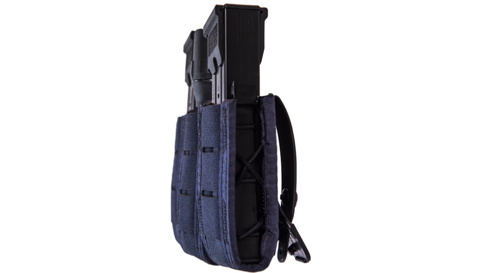 High Speed Gear Duty Pistol TACO - Triple Pistol Magazine Pouch w/ Universal Mount, LE Blue, 6.5"L x 1.25"W x 4"H, 41PT03LE