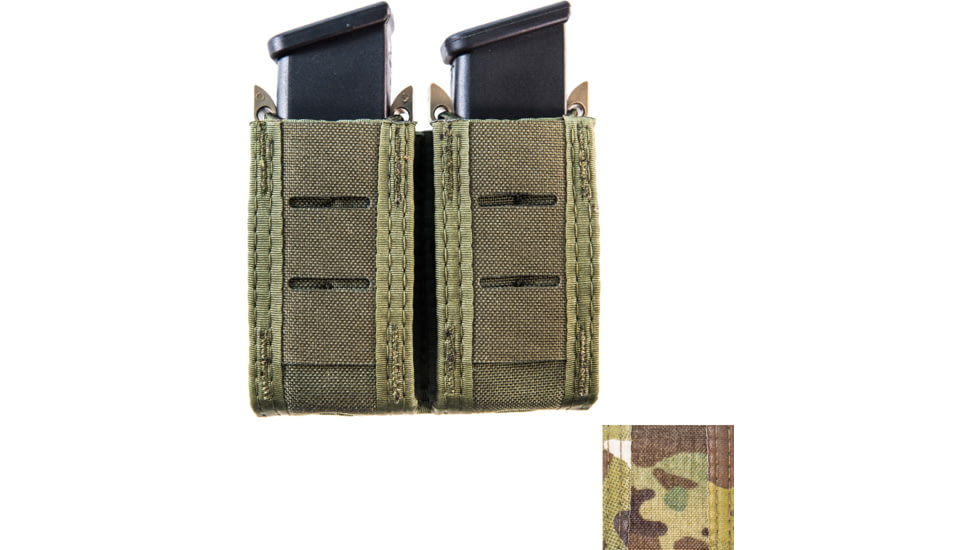 High Speed Gear HSGI Duty Double Pistol Taco U-Mount Pouch, MultiCam, 41PT02MC