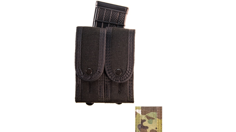 High Speed Gear Duty Double Taco Covered Pistol Pouch w/ Rifle U-Mount, MultiCam, 41TPC2MC