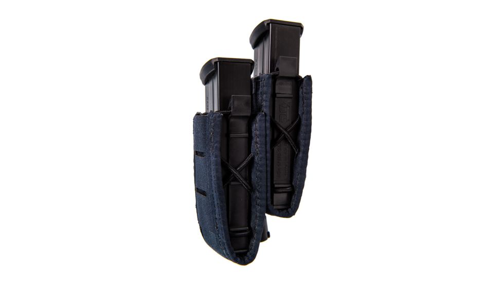 High Speed Gear Duty Staggered Double Pistol TACO Pouch U-MOUNT, LE Blue, 41PS02LE