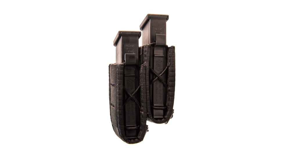 High Speed Gear Duty Staggered Double Pistol TACO - Pistol Magazine Pouch w/ Universal Mount, Multicam, 2"L x 2.25"W x 5"H, 41PS02MC
