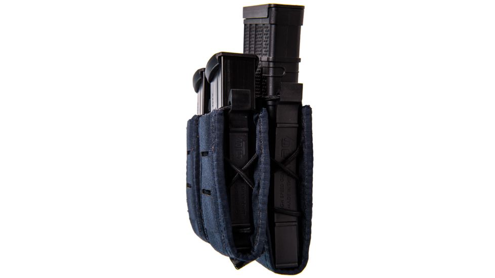 High Speed Gear Duty Staggered Double Pistol TACO w/Rifle U-Mount, LE Blue, 41TP02LE