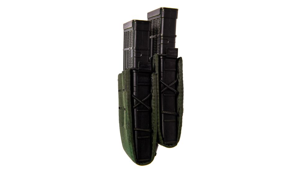 High Speed Gear Duty Staggered Double Taco Rifle Pouch, Olive Drab, 41TS02OD