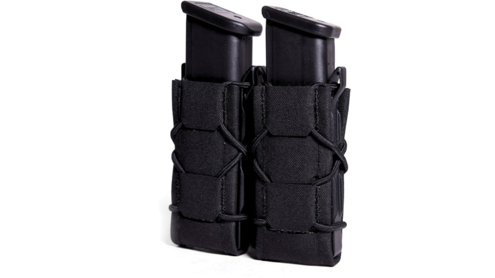 High Speed Gear Gen 2 TACO Double Pistol Magazine Pouch, Black, 24PT02BK
